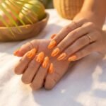 10 bright orange summer nail designs that feel so tropical