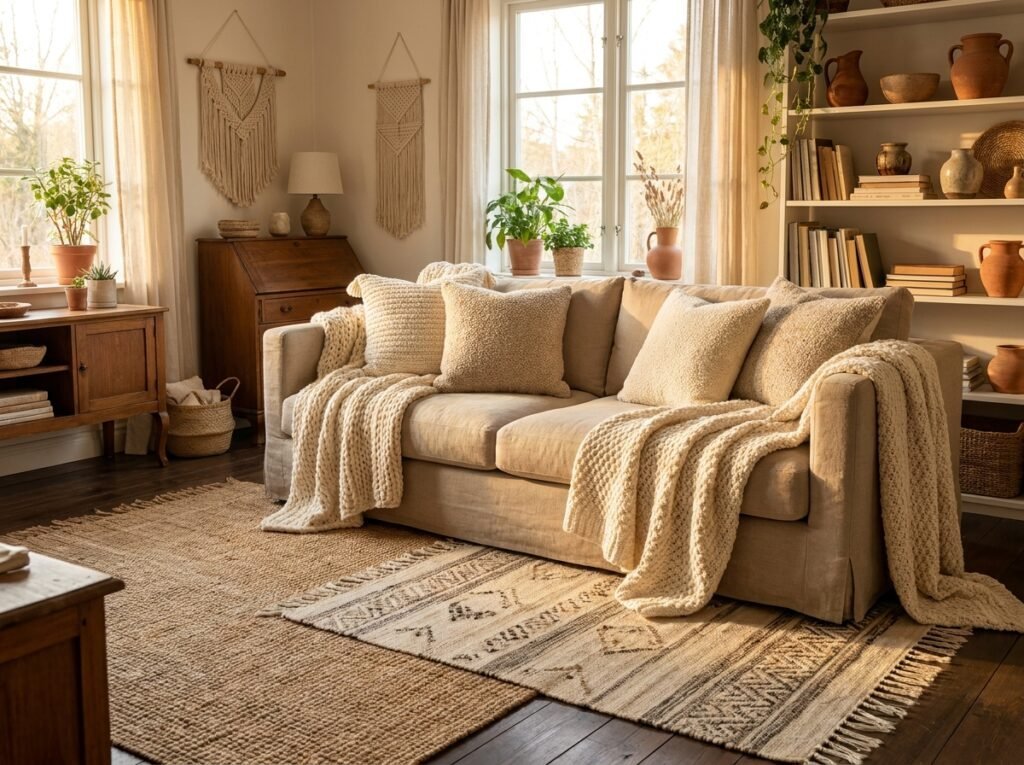 cozy boho living room ideas