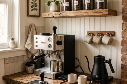 coffee bar ideas for small kitchens