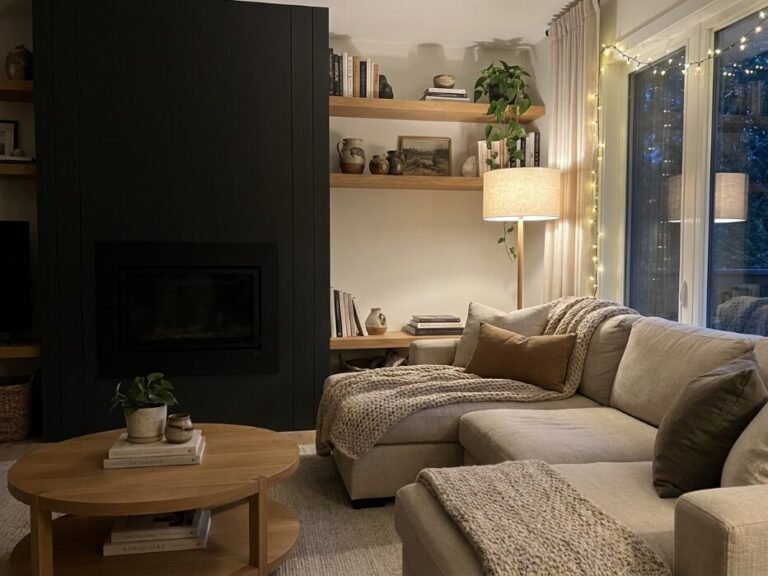 black fireplace ideas