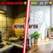 peel and stick backsplash before and after
