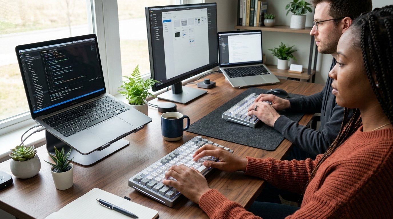 Wireless Travel Keyboard Portable Remote Work Setup - Logitech K380 Compact