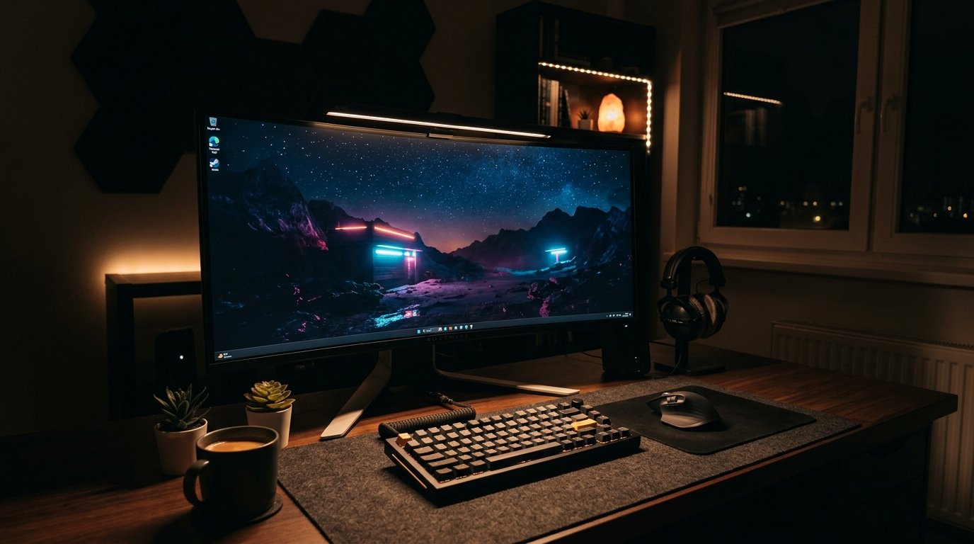 Bias Task Lighting Ultrawide Monitor Remote Work Setup - Screenbar Light Bar