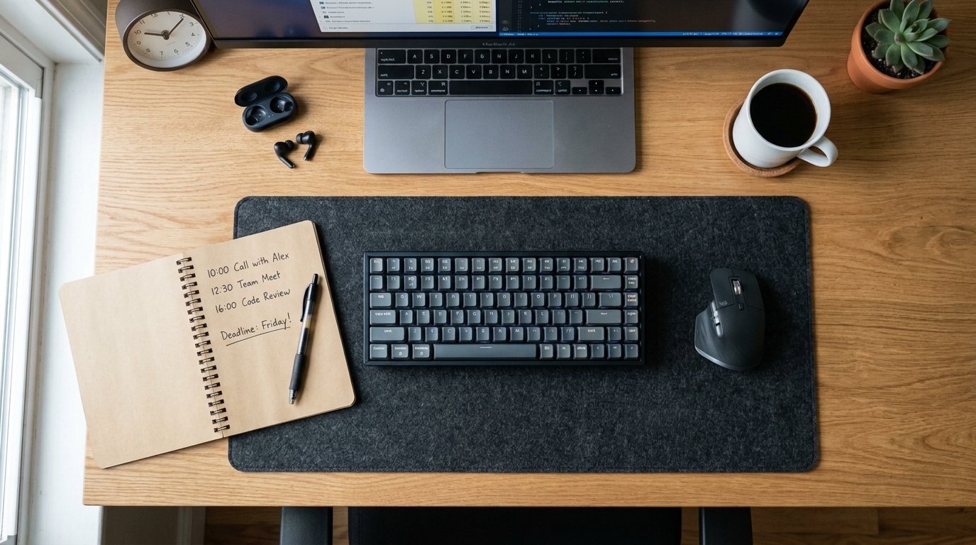 6500K Flicker Free LED Lamp Ergonomic Remote Work Setup - Task Lighting