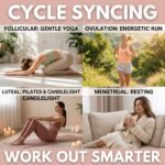 cycle syncing workouts guide for all four menstrual phases