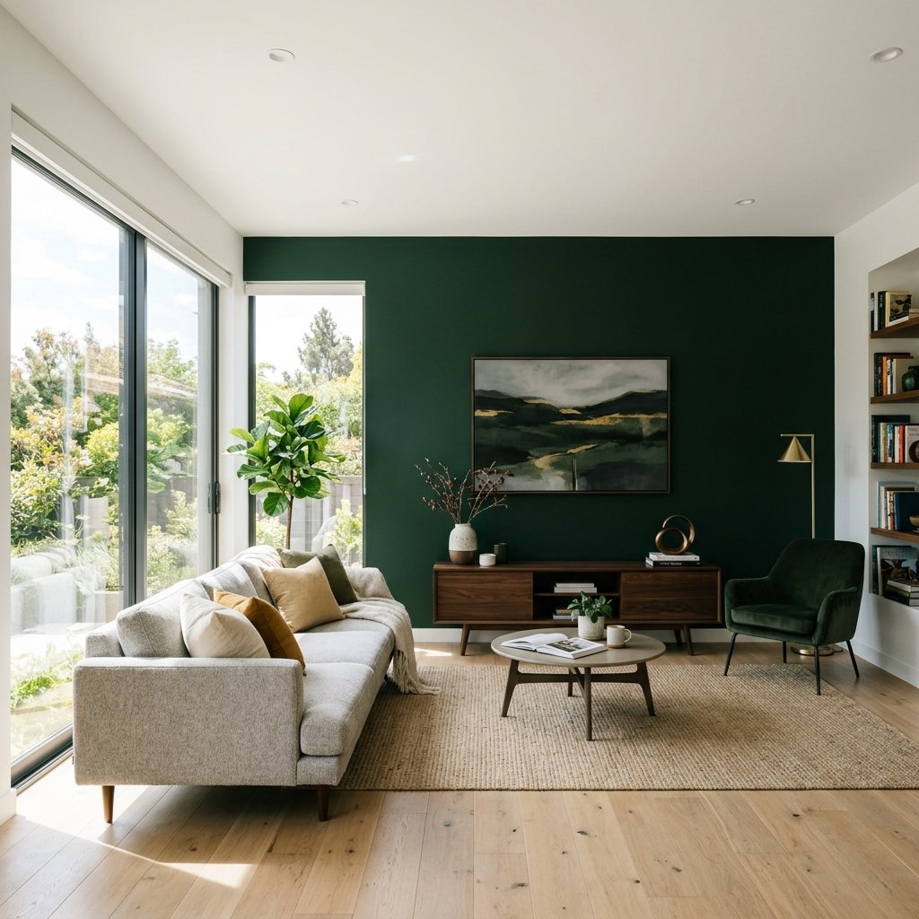 painting one wall a bold color