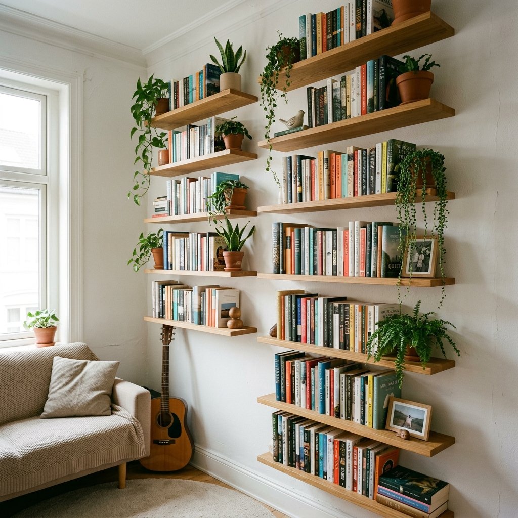 installing vertical shelving