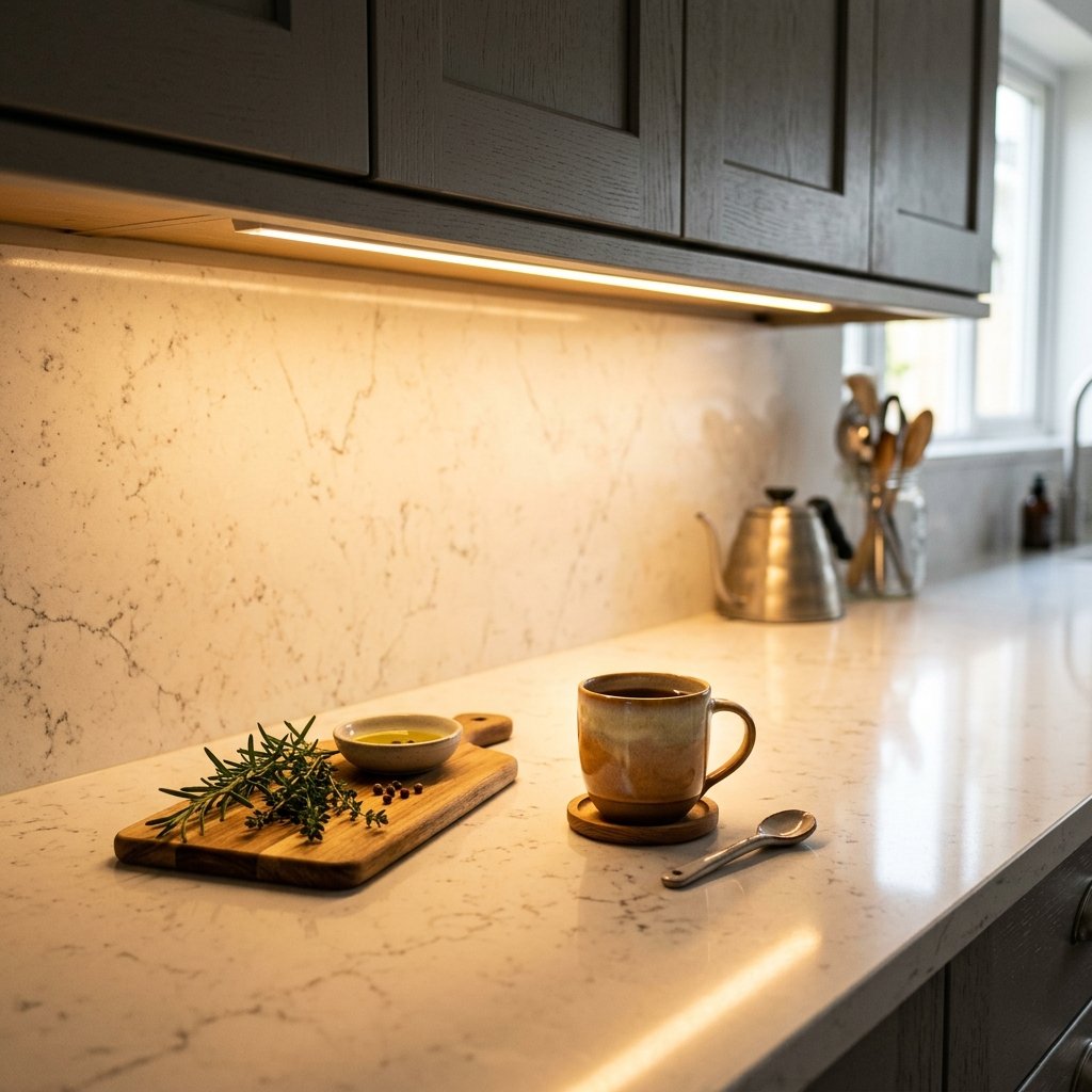 warm under cabinet lighting kitchen design tips