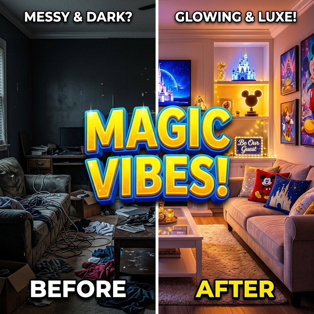 Disney Home Decor - Magic Transformation Clickbait Style