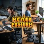 Ergonomic Remote Work Setup - Posture Hacks Clickbait Style
