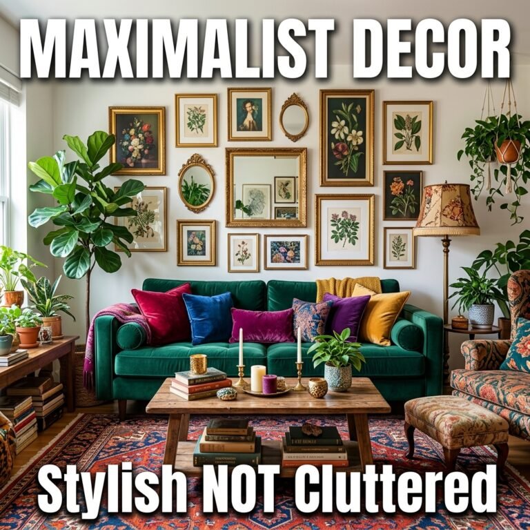 maximalist decor ideas for a stylish not cluttered home