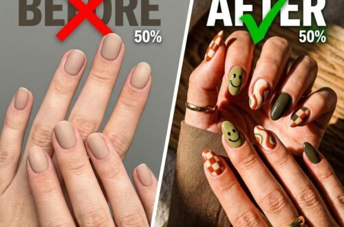 mix match nails designs