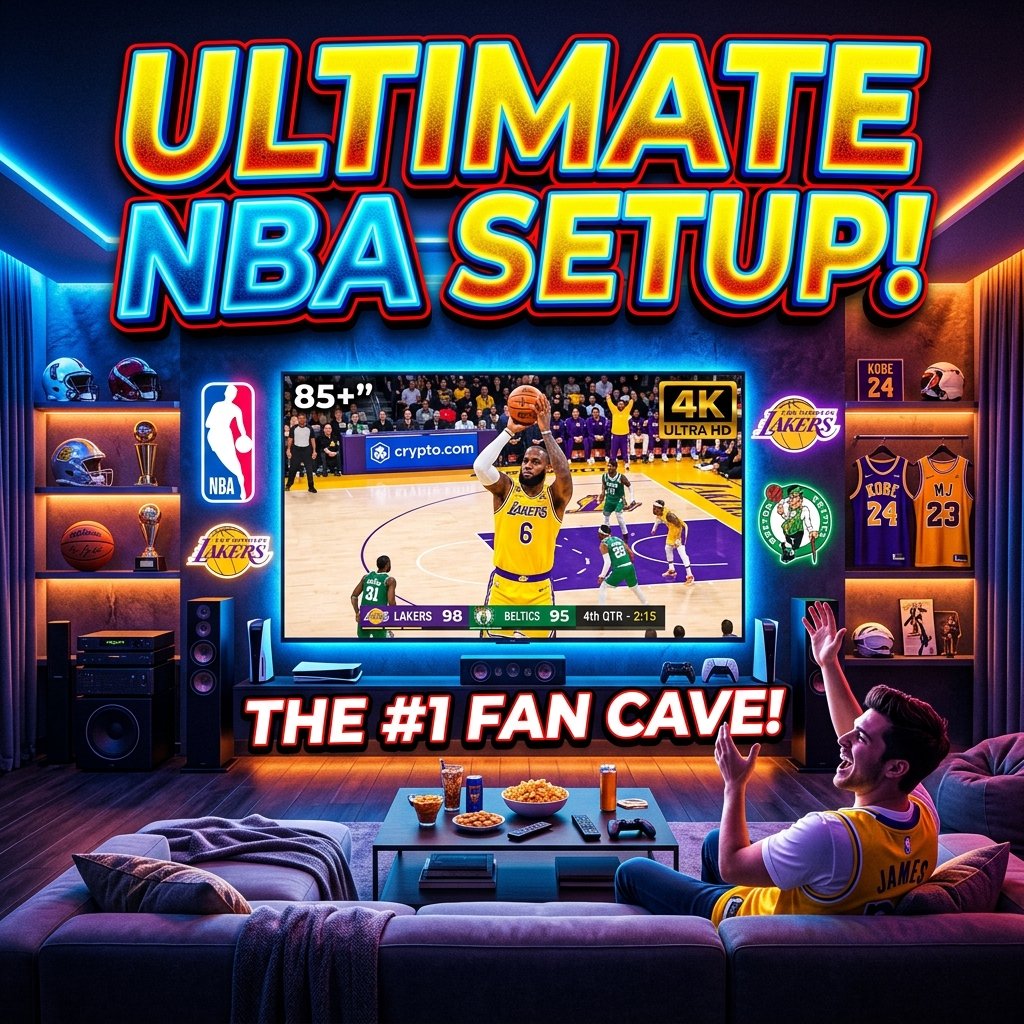 Ultimate best home setup to watch nba games with a large TV