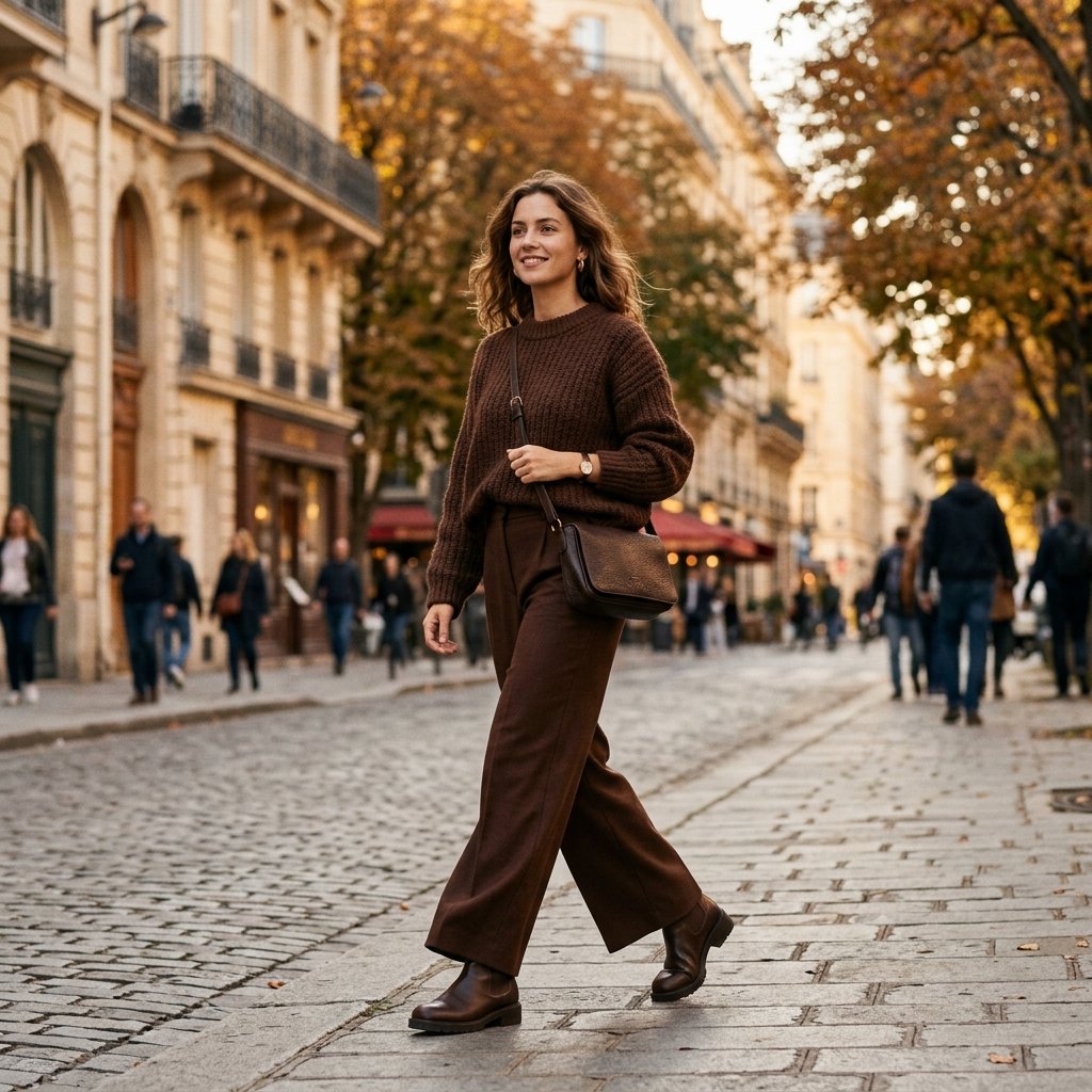 chocolate brown monochromatic style