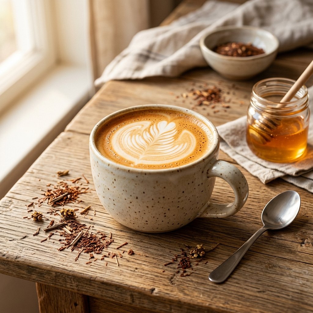 Rooibos Latte - Matcha Alternative rooibos latte as a caffeine-free matcha alternative