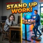 Standing Desk Remote Work Setup - Stand Up Work Clickbait Style