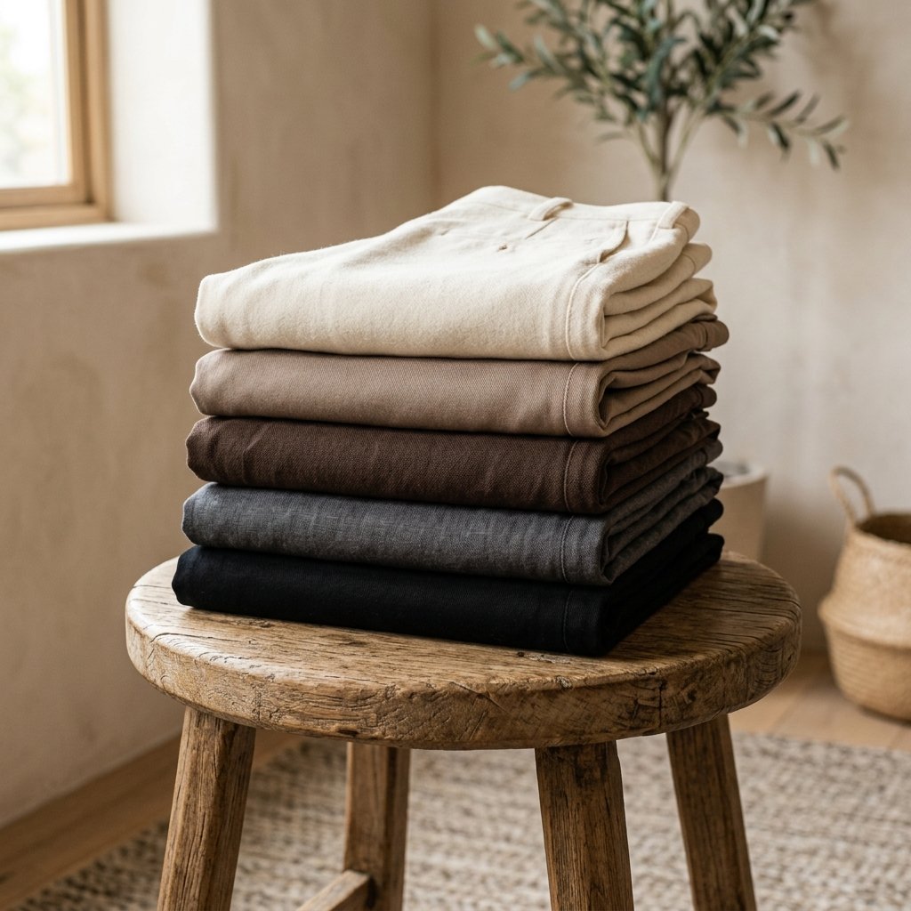 Various colored wide leg trousers men