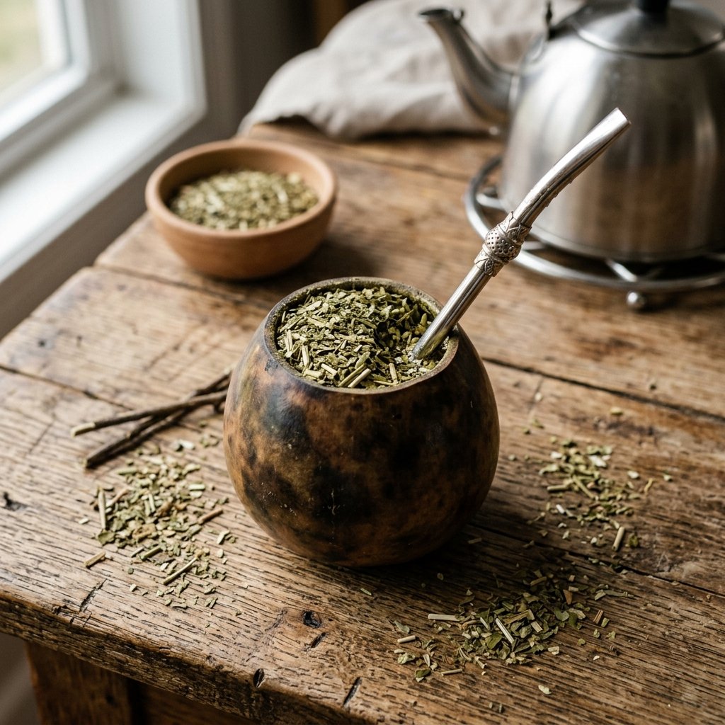 Yerba Mate - Matcha Alternative traditional yerba mate gourd as a matcha alternative for energy